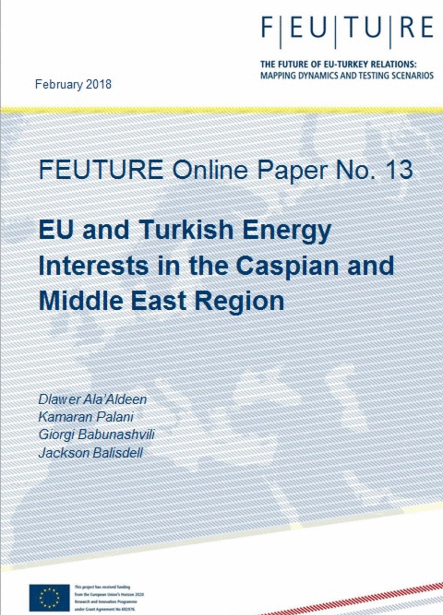 EU and Turkish Energy Interests in the Caspian and Middle East Region