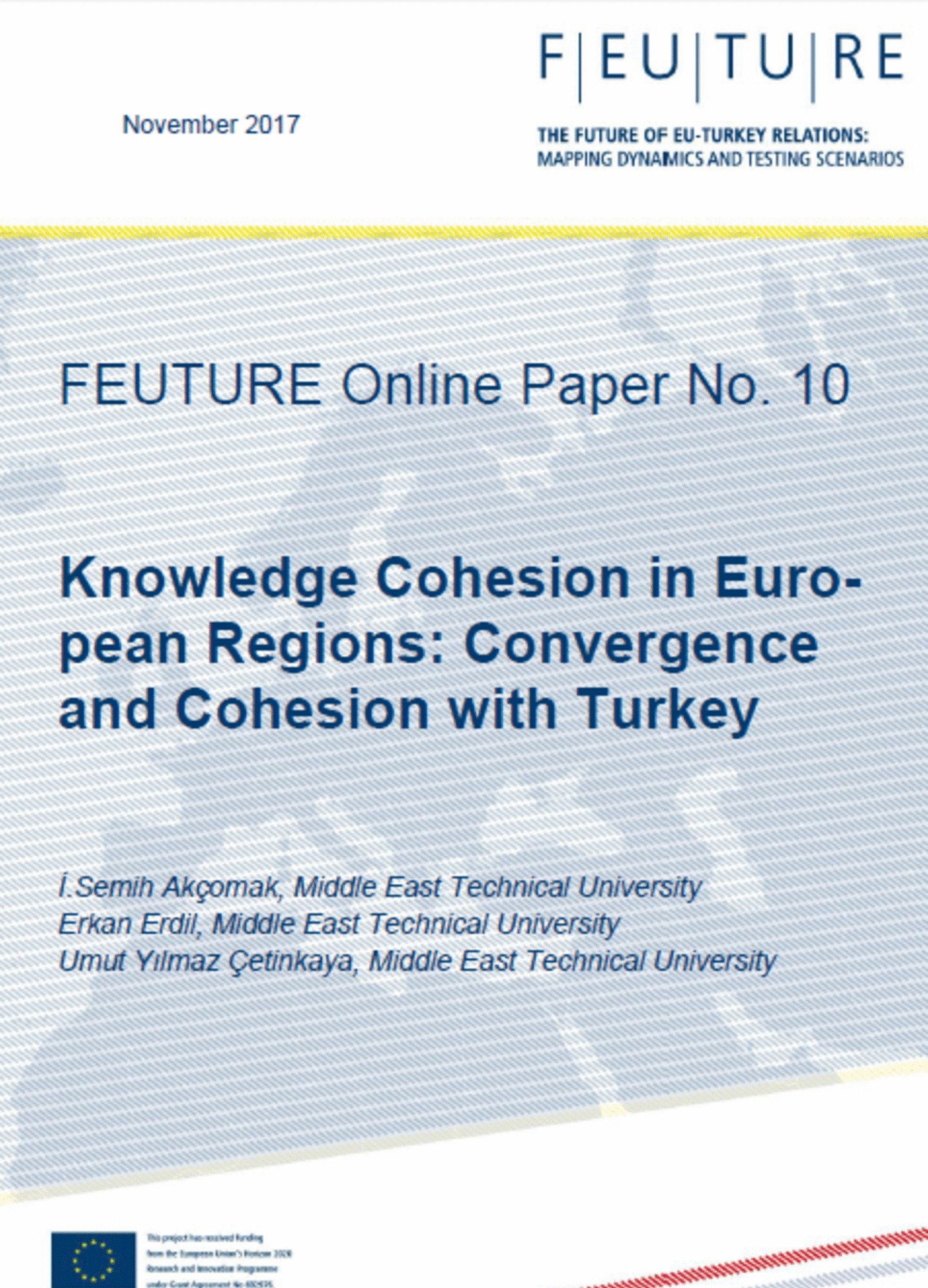 Knowledge Cohesion in European Regions: Convergence and Cohesion with Turkey