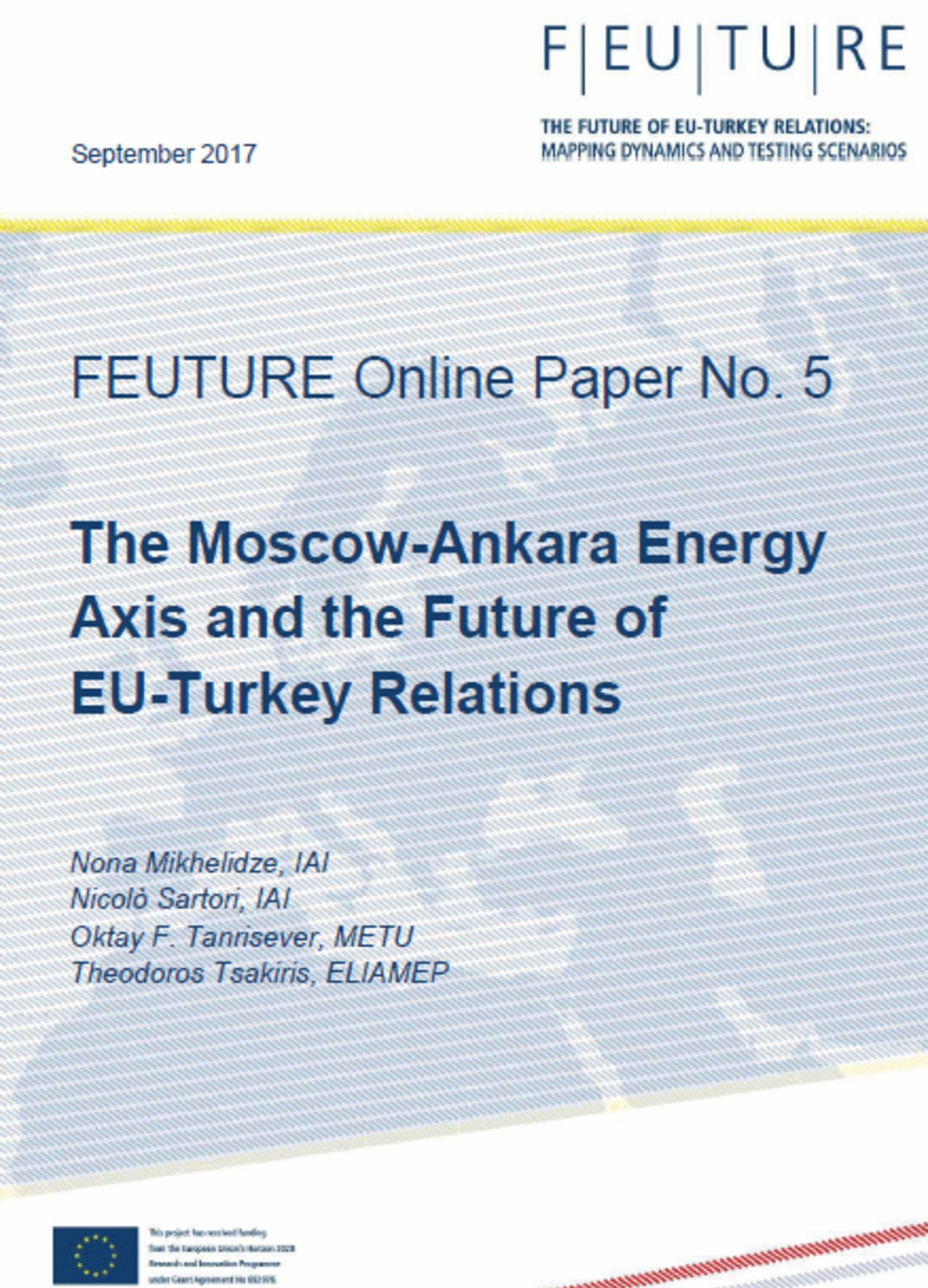 The Moscow-Ankara Energy Axis and the Future of EU-Turkey Relations